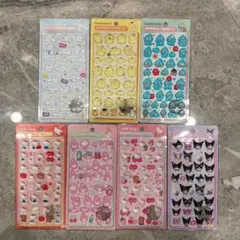 3D立体シール ぷくぷくシール 7枚セット