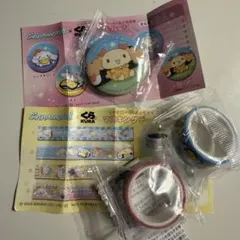 くら寿司　シナモンロールコラボ　缶バッジ　マスキングテープ