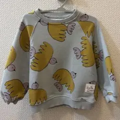 ZARA 鳥柄 スウェットトレーナー 2歳