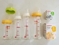 【ゆ様】ピジョン Pigeon 哺乳瓶4本セット 母乳実感乳首 スリムタイプ