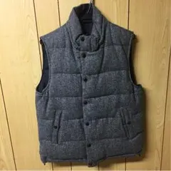 SHIPS ダウンベスト リバーシブル グレー ネイビー