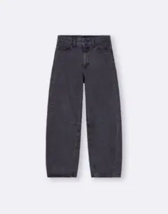 GU バレルレックジーンズ ダークグレー　L