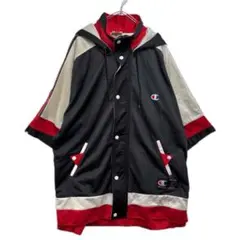 Champion フード付きメッシュジャケット ビッグロゴ メンズXL