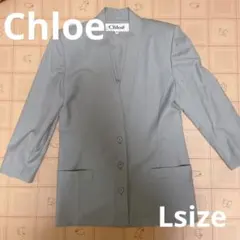 【極美品】Chloe クロエ　ジャケット　灰緑色　サイズ42のサムネイル