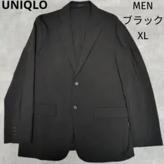 美品 UNIQLO　ユニクロ 感動ジャケット ウールライク ブラック XL