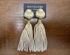 MAYGLOBE メイグローブ　パールビーズタッセルイヤリングのサムネイル