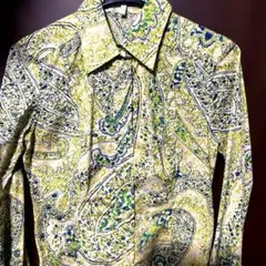 【極美品】ETRO 夏にぴったりの爽やかなベーズリーシャツブラウスのサムネイル