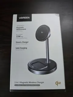 UGREEN MagFlow Qi2 ワイヤレス充電器 2 in 1 マグセーフ