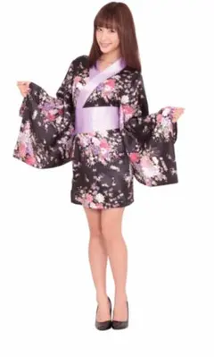 花魁コスプレ ミニドレス 浴衣 セクシー 着物風 ワンピース ハロウィン 和服のサムネイル