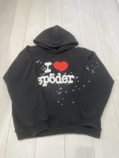 I Love Spider ブラック パーカー - メルカリ
