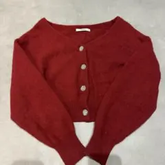 【限定お値下げ中】snidel ビジュー釦フォックスカーディガン