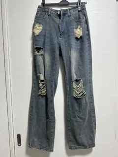 ダメージ加工 デニムパンツ