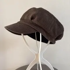 moz モズ　キャスケット　コーデュロイ　ブラウン