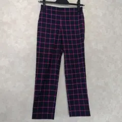 ユニクロ　チェックストレッチパンツ　L