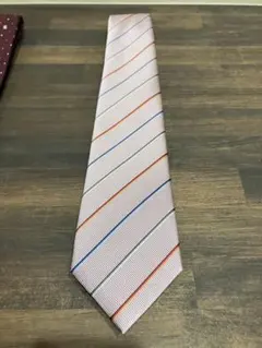 0322_ポールスミス ネクタイ ピンク ストライプ