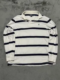 ラルフローレン ポロシャツ ボーダー アメカジ y2k シティ サーフ 古着