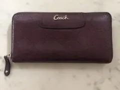 クリスマス値下げCoach バーガンディ 長財布