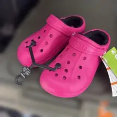 新品 未使用Crocs キッズ サボサンダル ピンク 18.5cmのサムネイル