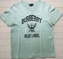 8月8日（日）まで2800円‼️ BURBERRY Tシャツ ライトグリーン Lのサムネイル