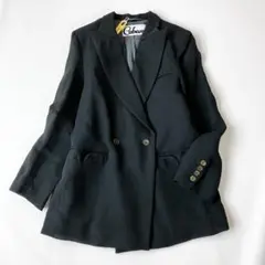 クリーニング済✨cabana カバナ ダブルブレストジャケット 定価8万円 黒緑