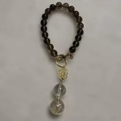 ハンドメイド 天然石 チャーム ラブラドライト ヒマラヤ水晶