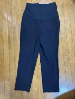 スマートアンクルマタニティパンツ　L ネイビー