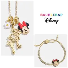 Disney×BAUBLEBAR チャームブレスレット＆ネックレス　ミニー