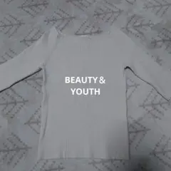 BEAUTY＆YOUTHユナイテッドアローズ　半袖リブニット