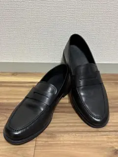 GU ブラック レザー ローファーのサムネイル