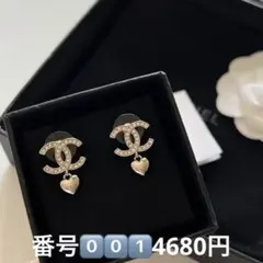 CHANEL ハート型ピアス ゴールド ノベルティ - メルカリ