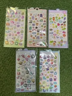 ぷくぷくステッカーセット 5枚