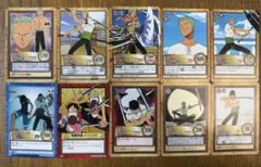 【希少】 旧ワンピースカード カードダス ハイパーバトル ゾロ10枚まとめ売り