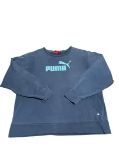 （古着）PUMA プーマ　トレーナー　スウェット　ブラック