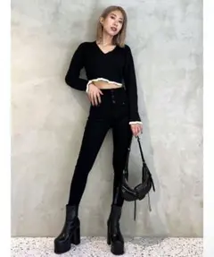 EMODA 【ELDER】NUDEハイウエストデニム