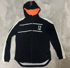 Under Armour フード付きジャケット上下 XL ブラック／オレンジ