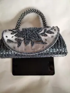 ビーズ装飾 花模様 ハンドバッグ 他3点セット