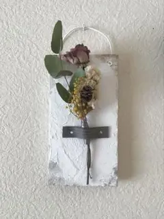 ドライフラワーブーケ壁掛け　インテリア　ハンドメイド