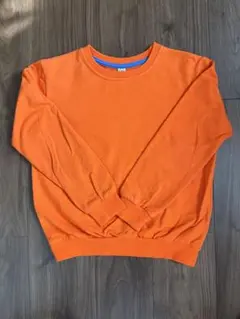 キッズトレーナー　スウェット　130〜140cm オレンジ