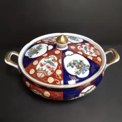 中國美術 景徳鎮 中国磁器 蓋付きキャセロール - メルカリ