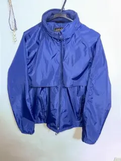 Eddie Bauer 黒タグ　ナイロンジャケット ネイビー