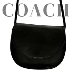 美品】OLD COACH オルドコーチ ショルダーバッグ ブラック レザー 