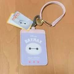 新品 Disney ディズニー ベイマックス パスケース ストラップ リール付き