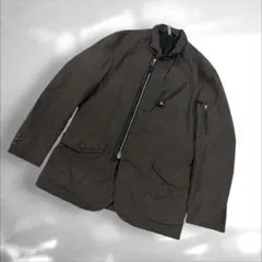 23区HOMME スタンドカラー ダブルコート ブラウン 《c2 408