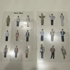 Snow Man クリアステッカー 2枚セット（公式）
