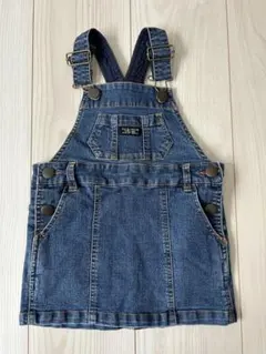 BREEZE デニムオーバーオールワンピース 80