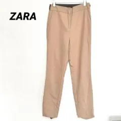 2680M▽ザラ　ZARA パンツ　スラックス　ウエストゴム　ボトムス　ベージュ