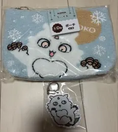 ちいかわエニマイくじ ポーチ、ラメアクリルキーホルダー あのこ