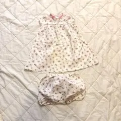 PETIT BATEAU 花柄ワンピース ブルマセット 81cm
