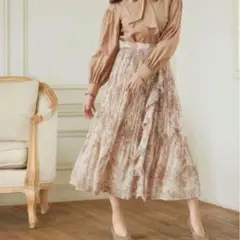 Her lip to／Pleated Chiffon Long Skirtのサムネイル