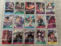ワンピース カード SR15枚セット サンジ、サボ、プリン、シャンクスなど。